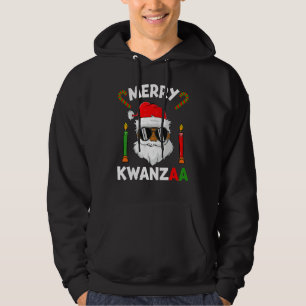 Sudadera Navidad Afroamericana Feliz Kwanzaa Santa Cl