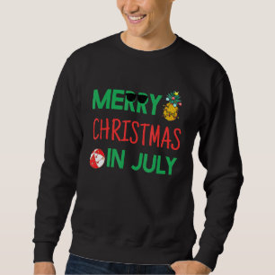 Sudadera Navidad Alegre y Bonita en Playa de Julio