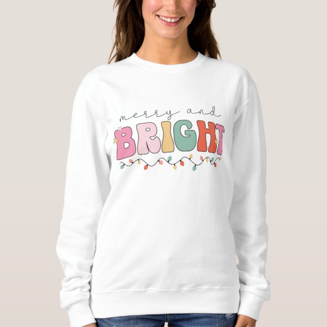 Sudadera Navidad Alegre y Brillante Colores (Anverso)