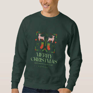 Sudadera Navidad Alegres Reno y Medias | Hol Vintage