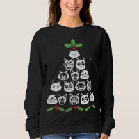 Navidad Árbol de gato Gracioso Novedad gitana de N