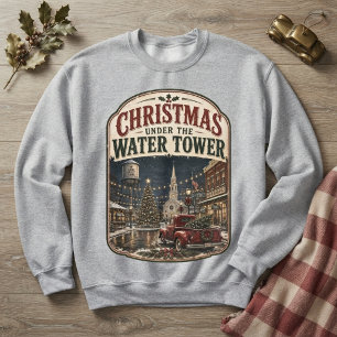 Sudadera Navidad bajo la torre de agua vintage
