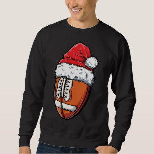 Sudadera Navidad Bola de Fútbol Santa Hat equipo deportivo
