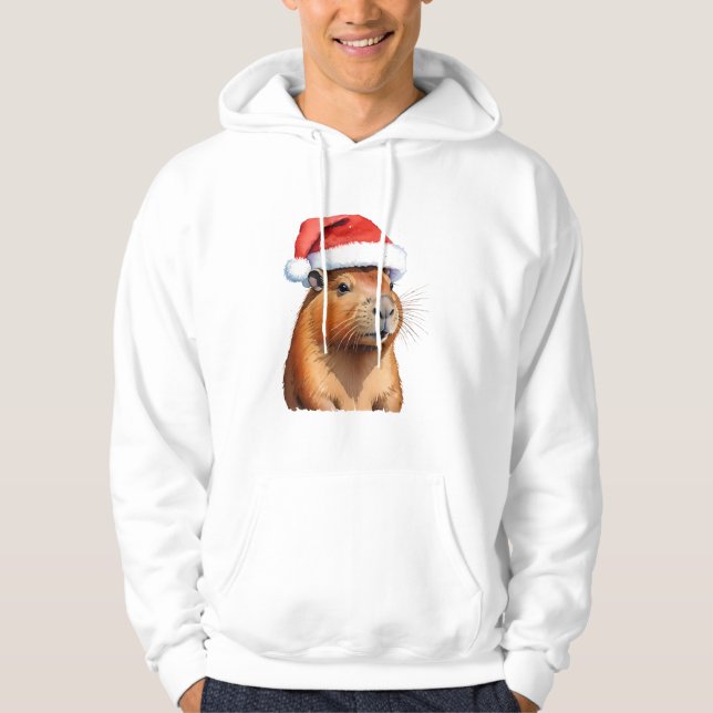 Sudadera Navidad capybara (Anverso)