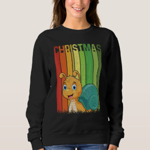 Sudadera Navidad Caracol Retro Lindo Grupo Emparejamiento X