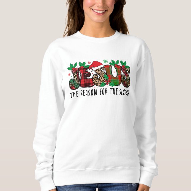 Sudadera Navidad Colorida Jesús  (Anverso)