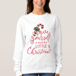 Sudadera Navidad con letra de bastón de caramelo personaliz