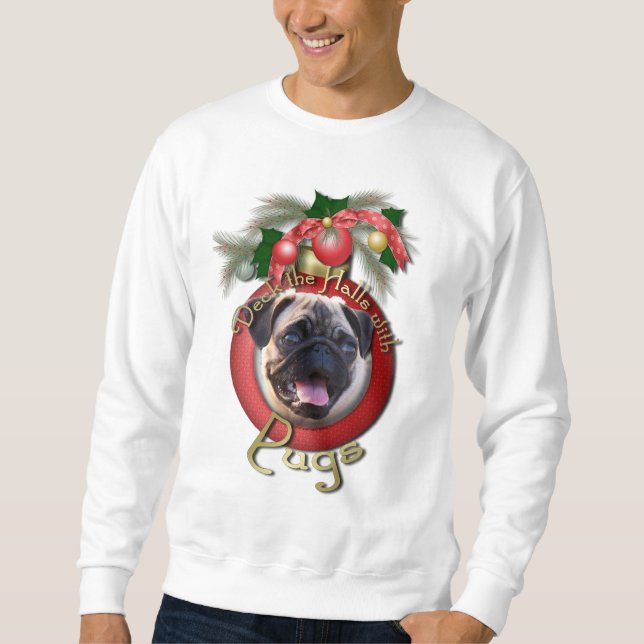 Sudadera Navidad - cubierta los pasillos - barros amasados (Anverso)