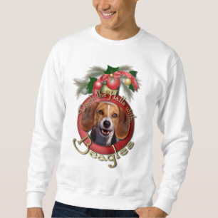Sudadera Navidad - cubierta los pasillos - beagles
