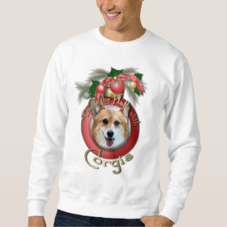 Sudadera Navidad - cubierta los pasillos - Corgis - Owen