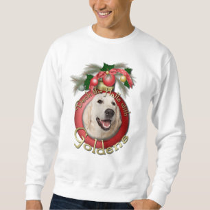 Sudadera Navidad - cubierta los pasillos - Goldens - Tebow