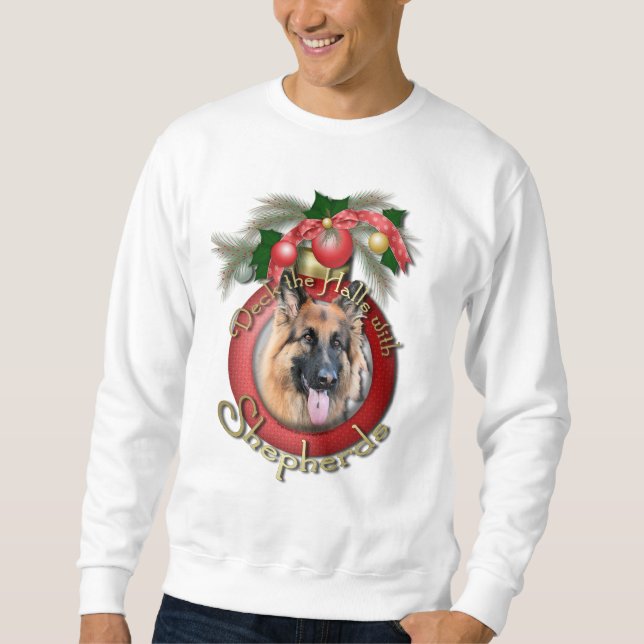 Sudadera Navidad - cubierta los pasillos - pastores - (Anverso)