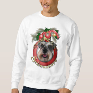 Sudadera Navidad - cubierta los pasillos - Schnauzers