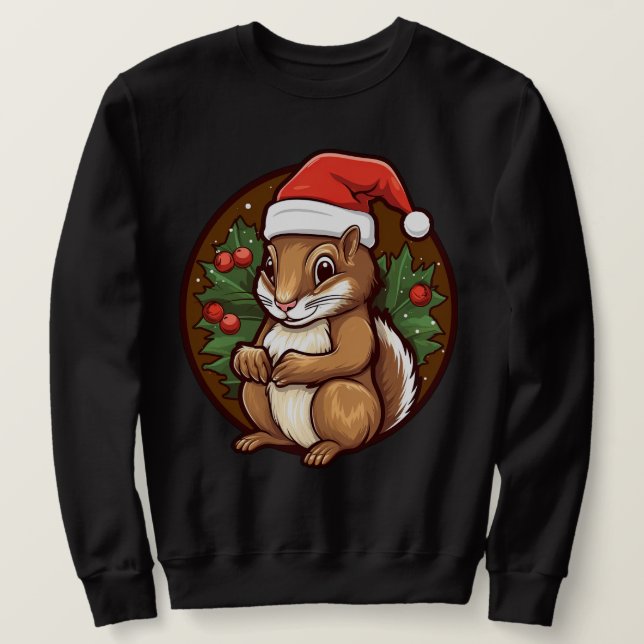 Sudadera Navidad de ardilla (Anverso del diseño)