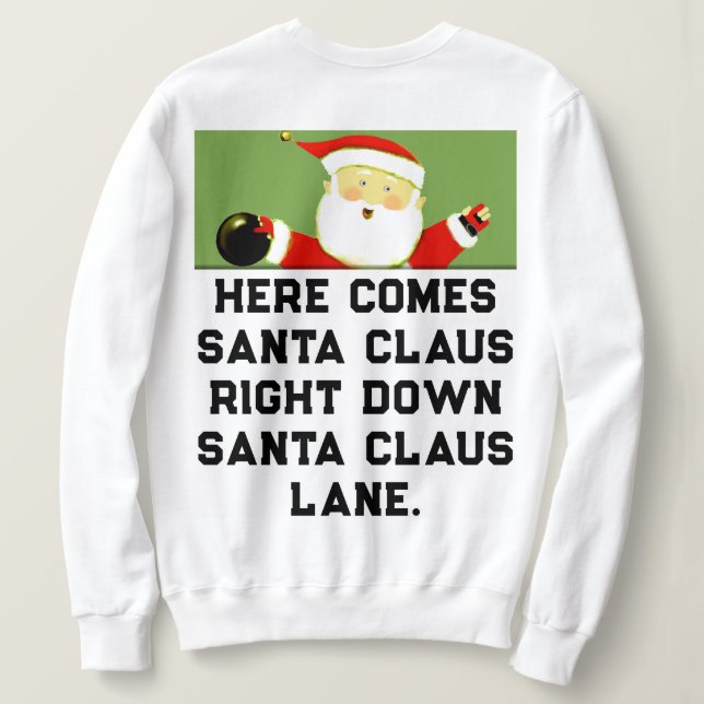 Sudadera Navidad de bolos (Reverso del diseño)