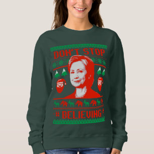 Sudadera Navidad de Hillary - no pare el creer -
