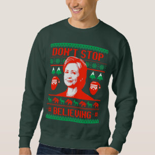 Sudadera Navidad de Hillary - no pare el creer -