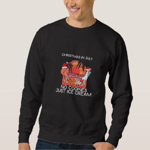 Sudadera Navidad de Hombres en Julio Sin Galletas Solo Hela