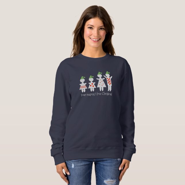 Sudadera Navidad de la familia (Anverso completo)
