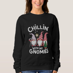 Sudadera Navidad de la familia Gnome relajándome con mis Gn