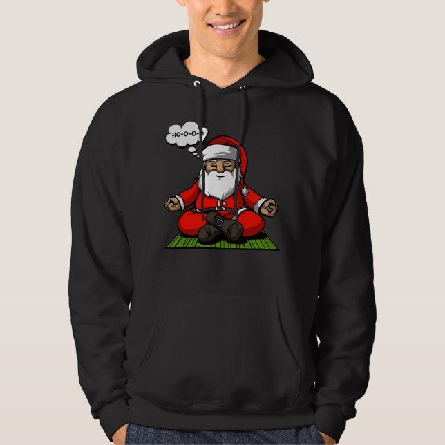 Sudadera Navidad de la meditación de la yoga del zen de (Anverso)