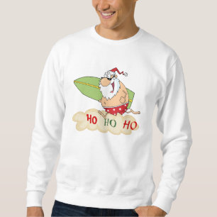 Sudadera Navidad de la playa de Santa de la resaca