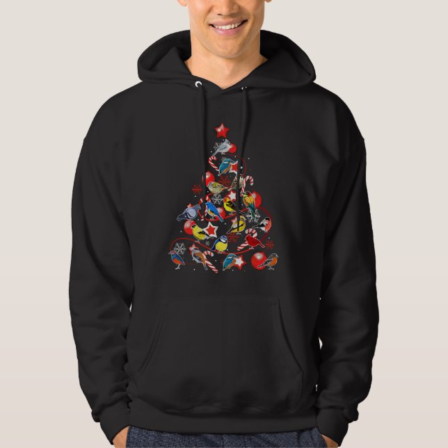 Sudadera Navidad de pájaros (Anverso)