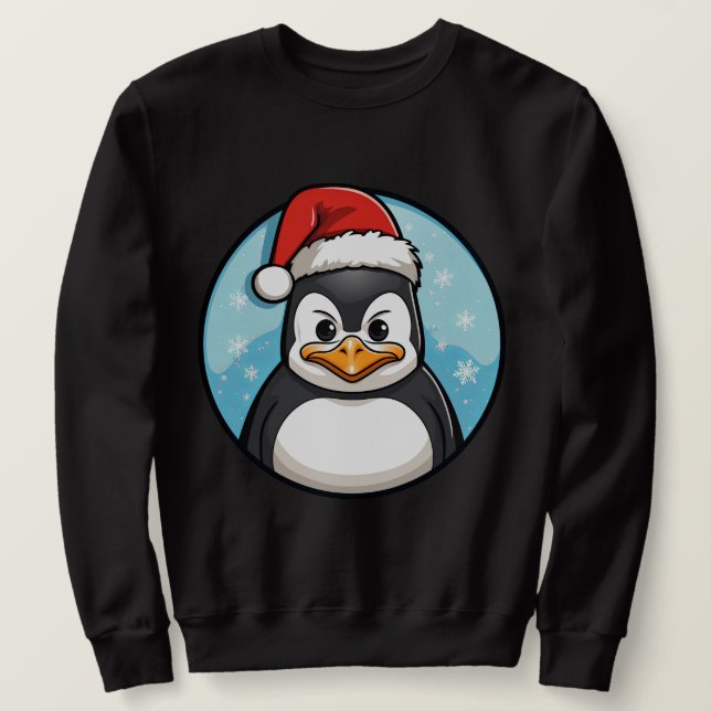 Sudadera Navidad de pingüino (Anverso del diseño)