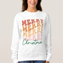 Sudadera Navidad de retro merry