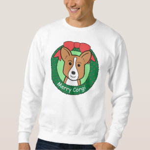 Sudadera Navidad del Corgi Galés de la rebeca