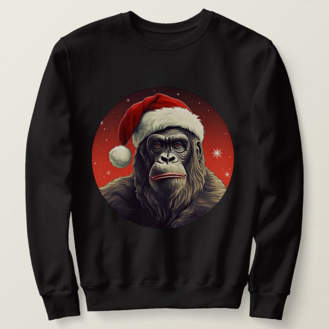 Sudadera Navidad del mono (Anverso del diseño)