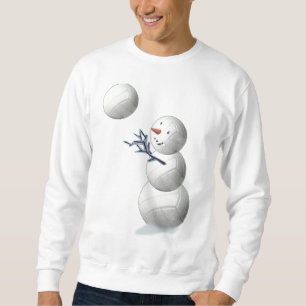 Sudadera Navidad del muñeco de nieve del voleibol