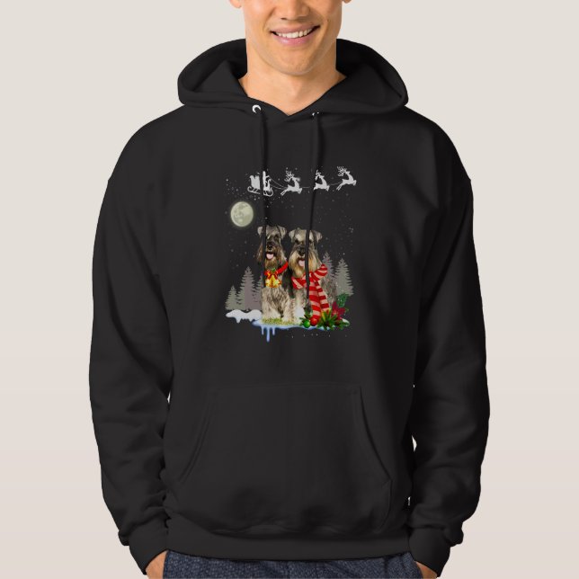 Sudadera Navidad del Schnauzer miniatura (Anverso)