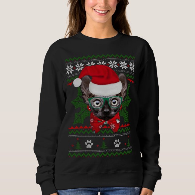 Sudadera Navidad divertida de Navidades feos de vacaciones  (Anverso)