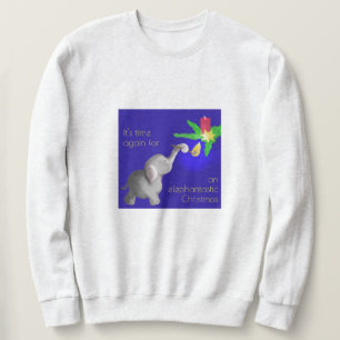 Sudadera Navidad Dumbo "feo" del Elefante-astic con la vela