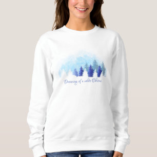 Sudadera Navidad en el bosque nevado del Pacífico Noroeste