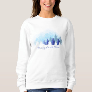 Sudadera Navidad en el bosque nevado del Pacífico Noroeste