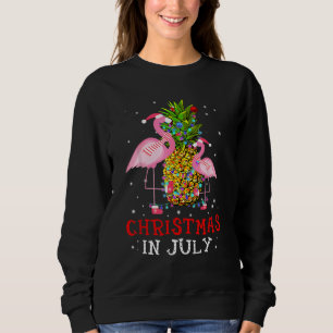 Sudadera Navidad En Julio Flamingo Piña Verano