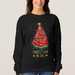 Sudadera Navidad En Julio Melón Árbol De Navidad Verano