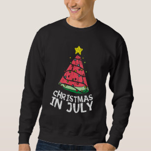Sudadera Navidad En Julio Sandía Árbol De Navidad De Verano