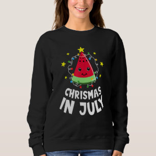 Sudadera Navidad En Julio Sandía Árbol De Navidad Verano