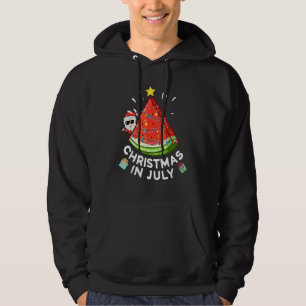 Sudadera Navidad En Julio Sandía  Santa Vacaciones De Veran