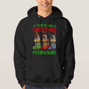 Sudadera Navidad Este Es Mi Bulldog De Pajama En Inglés D