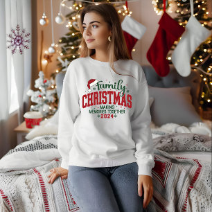 Sudadera Navidad familiar 2024 creando recuerdos juntos