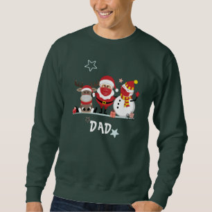 Sudadera Navidad Familiar Papá Fiesta de Navidad