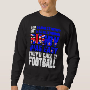 Sudadera Navidad Gag del entrenador del jugador de rugby de