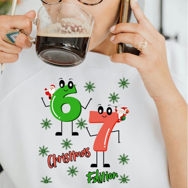 Sudadera Navidad Gen Alpha 6 7 Meme Dibujo Animado  (Subido por el creador)