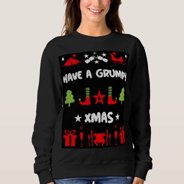 Sudadera Navidad gruñón      (Anverso)