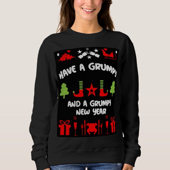 Sudadera Navidad gruñona (Anverso)