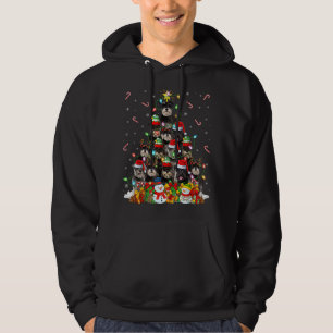 Sudadera Navidad iluminando Santa Miniatura Schnauzer Dog C